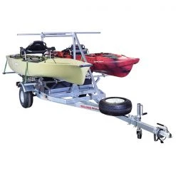 Kayak Equipment & Gear Malone MegaSport 2 Boat W/ Storage & 2nd Tier Trailer Package