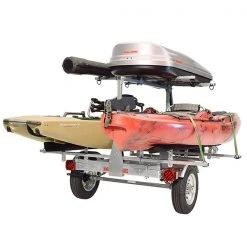 Malone MicroSport LowBed 2 Kayak W/ 2nd Tier Trailer Package