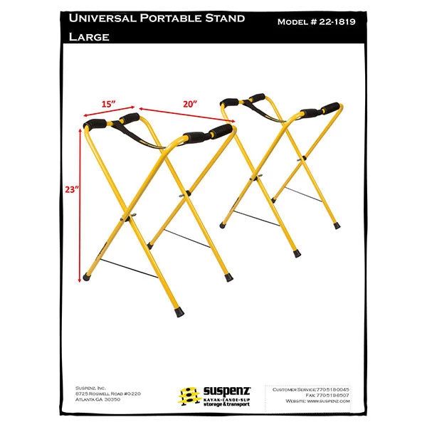 Suspenz Universal Portable Boat Stands Kayak Equipment & Gear 4 Suspenz Universal Portable Boat Stands Kayak Equipment & Gear