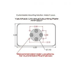 Kayak Equipment & Gear YakAttack Universal Mounting Plate 7 Kayak Equipment & Gear YakAttack Universal Mounting Plate