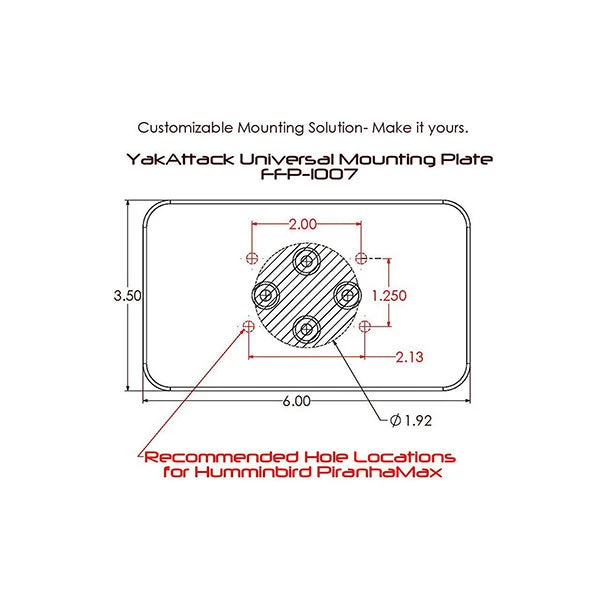 Kayak Equipment & Gear YakAttack Universal Mounting Plate 4 Kayak Equipment & Gear YakAttack Universal Mounting Plate